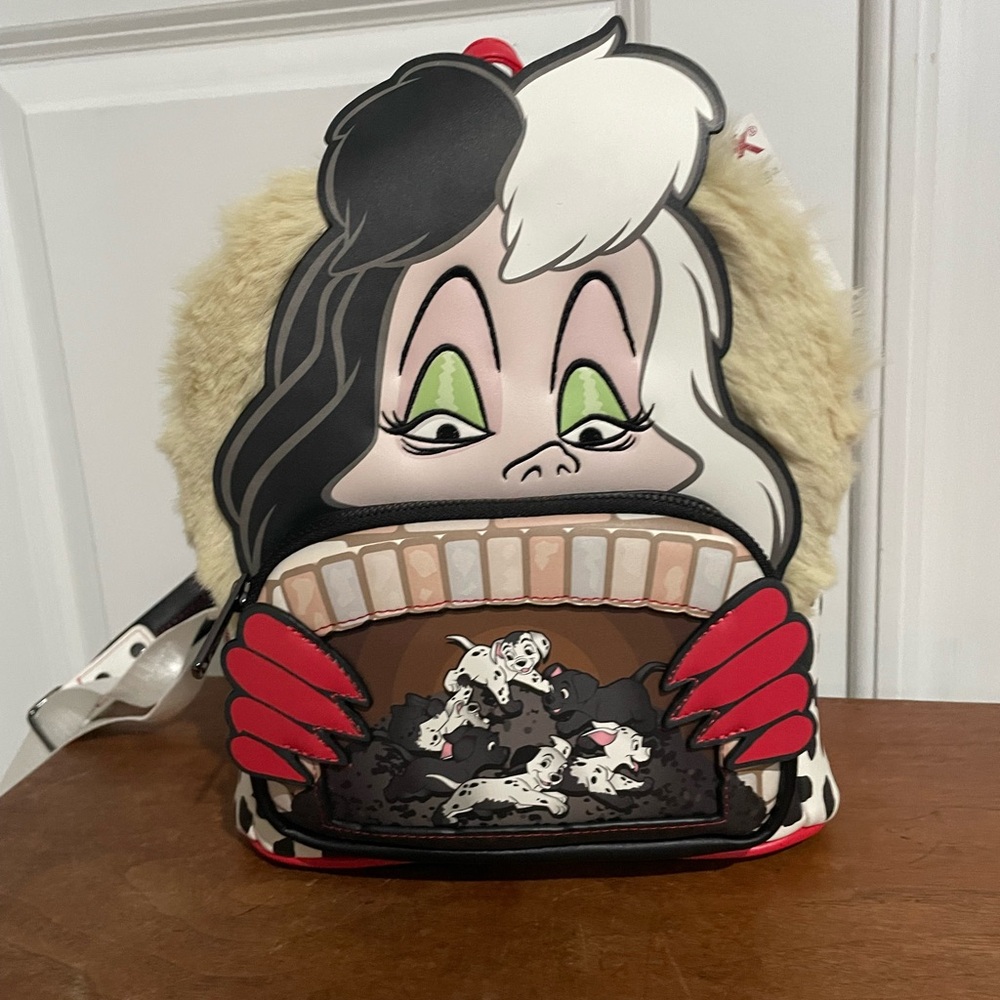 Loungefly Cruella De Vil Backpack - Black, White, Red